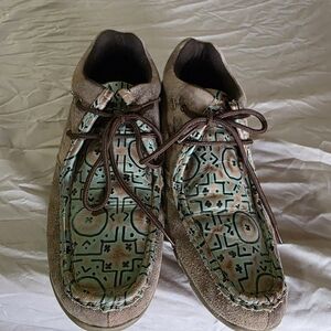 Roper Women's Shoes in Brown and Green
